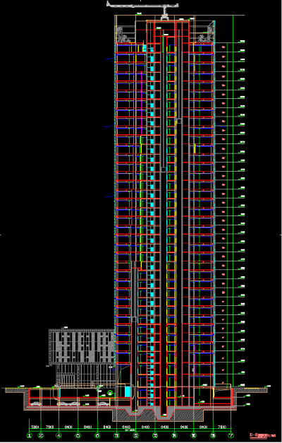 知名商业建筑设计施工图，商业建筑CAD施工图纸下载