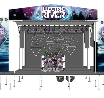 现代舞台草图大师模型，舞台SU模型下载