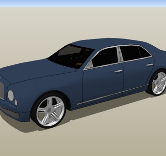 现代汽车草图大师模型，汽车sketchup模型