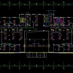 某医院门诊楼空调工程图纸，空调CAD施工图纸下载