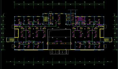 某医院门诊楼空调工程图纸，空调CAD施工图纸下载