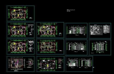 完整幼儿园cad施工图，幼儿园cad建筑图纸下载