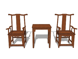 新中式<em>实木</em>椅sketchup模型，<em>实木</em>椅草图大师模型下载
