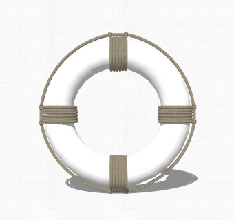 现代泳圈草图大师模型，泳圈su模型下载