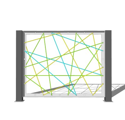 现代栏杆SU模型，栏杆SKB文件下载