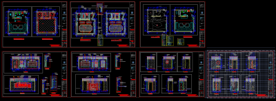 现代夜总会全套cad施工图，现代夜总会CAD施工图纸下载