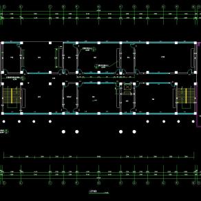 某卫生学校实验楼建筑工程图纸，学校cad建筑图纸下载