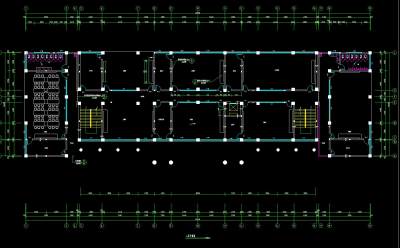 某卫生学校实验楼建筑工程图纸，学校cad建筑图纸下载