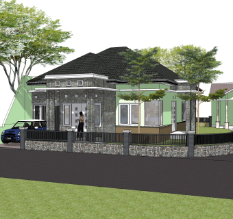 欧式别墅su模型，别墅sketchup模型下载