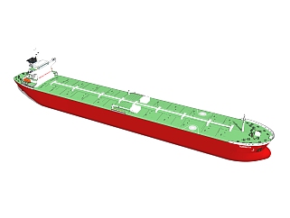 现代大型<em>货轮</em>sketchup模型，货船草图大师模型下载