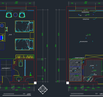 某大型酒店改造装修cad施工图下载、某大型酒店改造装修dwg文件下载