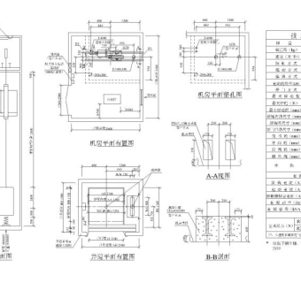 电梯自动扶梯设计施工图