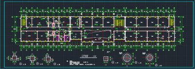 多层办公楼建筑全套施工图，建筑CAD施工图纸下载