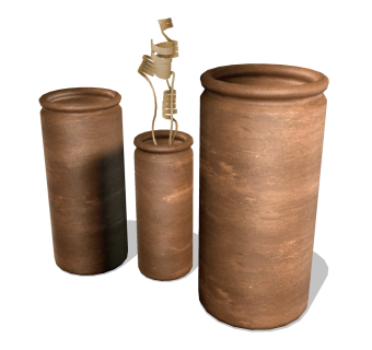  现代花瓶摆件草图大师模型，花瓶摆件sketchup模型下载