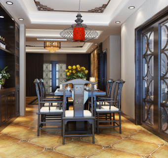 传统中式室内装修施工图，住宅家装CAD施工图纸下载