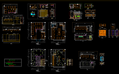 火锅店装修设计方案图纸，火锅店CAD施工图纸下载