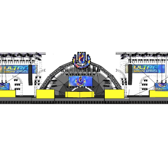 现代舞台草图大师模型，舞台SU模型下载