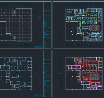 咖啡店完整CAD施工图，咖啡店CAD建筑图纸下载