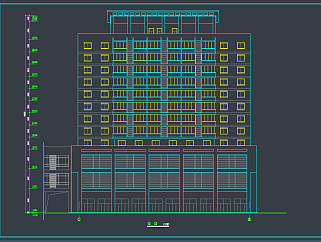 一套12层综合楼CAD施工图,办公空间CAD施工图纸下载