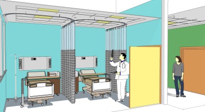病房sketchup模型，病房草图大师模型，病房su素材下载