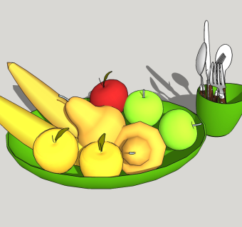 水果组合草图大师模型，水果sketchup模型下载