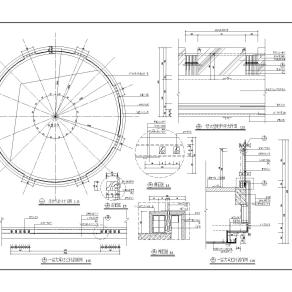大堂环形栏杆详图CAD图纸