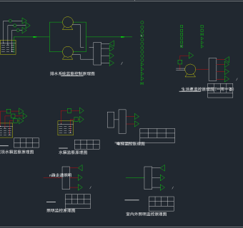 弱电CAD系统图，机房弱电CAD施工图纸下载