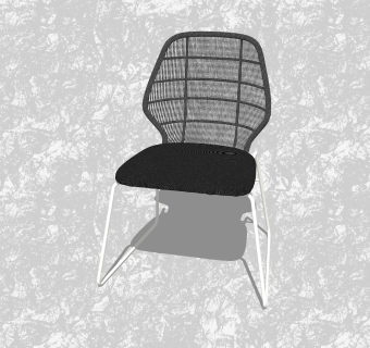 现代背靠椅草图大师模型，休闲椅su模型下载