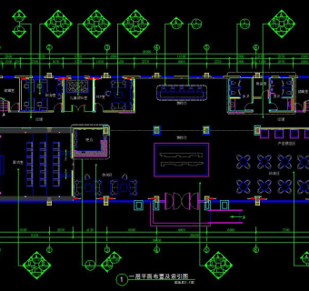 售楼部CAD施工图，CAD建筑平面图