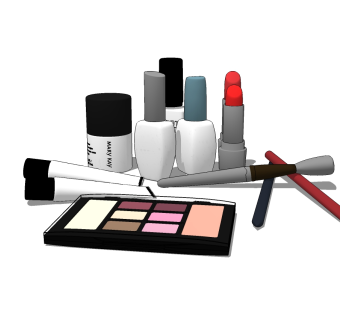 现代化妆品免费su模型，化妆品sketchup模型下载
