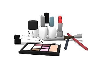 现代化妆品免费su模型，化妆品sketchup模型下载