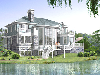 别墅设计带效果图CAD施工图，别墅建筑结构施工图下载