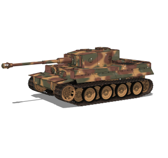 现代军用坦克草图大师模型，坦克sketchup模型下载