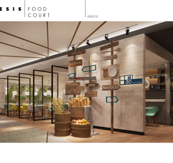 特色北京华都食街CAD施工图，美食街CAD建筑图纸下载