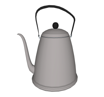 现代水壶草图大师模型，水壶SU模型下载