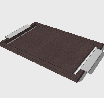  现代托盘草图大师模型，托盘SU模型下载