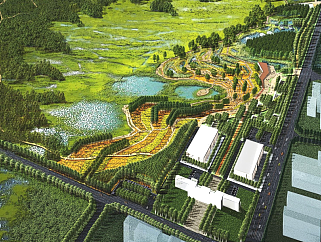 创意长白山湿地公园景观设计案例