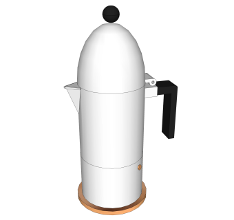 现代水壶草图大师模型，水壶SU模型下载