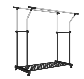 可移动落地挂衣架草图大师模型,服装店衣架su模型下载