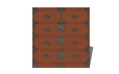 日式储物柜SU模型下载，储物柜草图大师模型sketchup模型