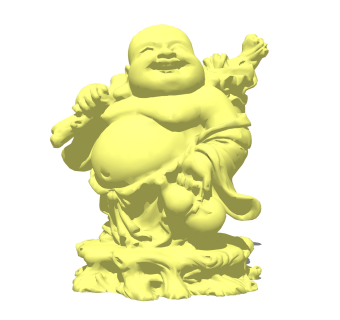 现代佛像雕塑su模型，雕塑草图大师模型下载