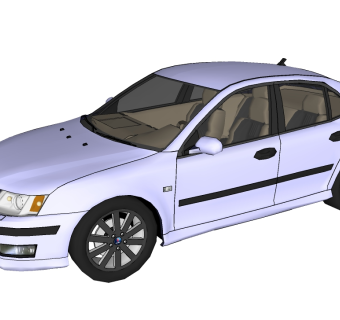 现代汽车草图大师模型，汽车sketchup模型下载