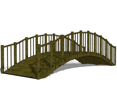 拱桥草图大师模型下载，sketchup拱桥模型分享