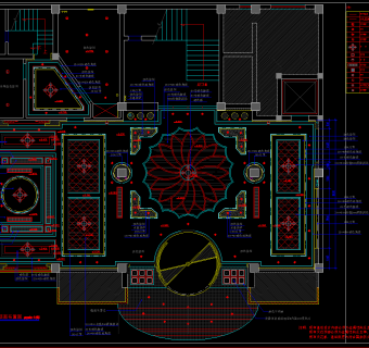 大堂CAD施工图，大堂CAD建筑图图纸下载