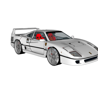 现代汽车免费su模型，现代汽车sketchup模型下载