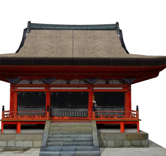 日式古建筑草图大师模型下载、日式古建筑su模型下载