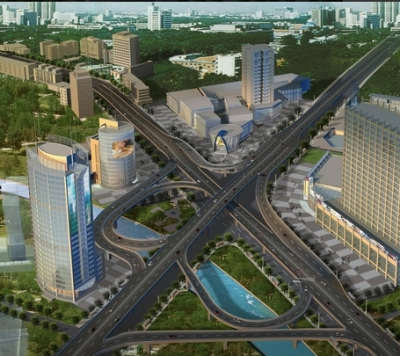 街道节点<a href=https://www.yitu.cn/su/7929.html target=_blank class=infotextkey>鸟瞰图</a>