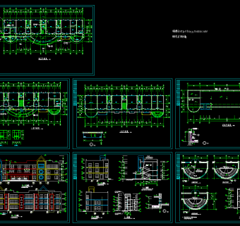 幼儿园建筑装修CAD设计图，幼儿园CAD建筑图纸下载