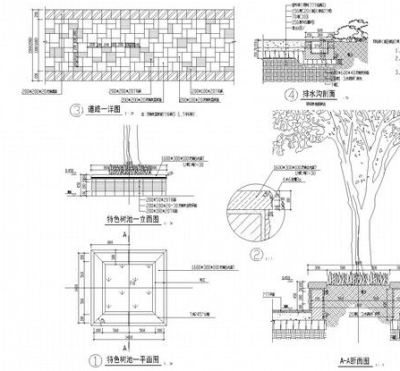 园林景观<a href=https://www.yitu.cn/sketchup/lvzhi/index.html target=_blank class=infotextkey><a href=https://www.yitu.cn/su/7629.html target=_blank class=infotextkey>树</a></a>池施工详图