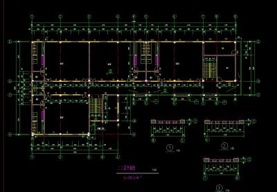 幼儿园cad建筑图纸，幼儿园平面立面图下载